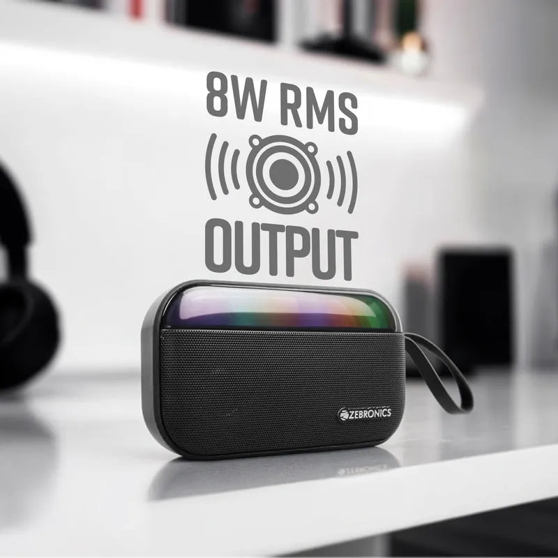 Zebronics Bluetooth Speaker RGB 8w County 7 view 3